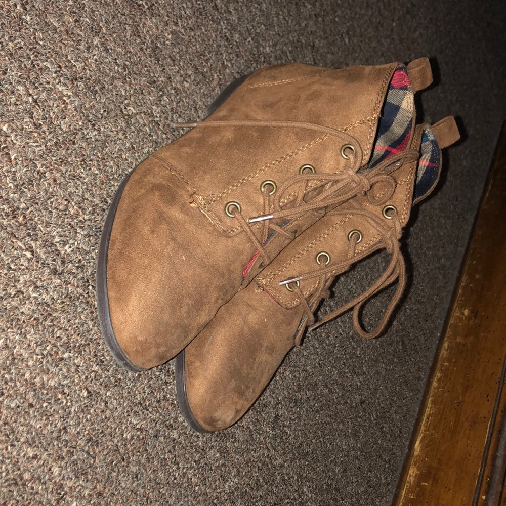 Brown booties